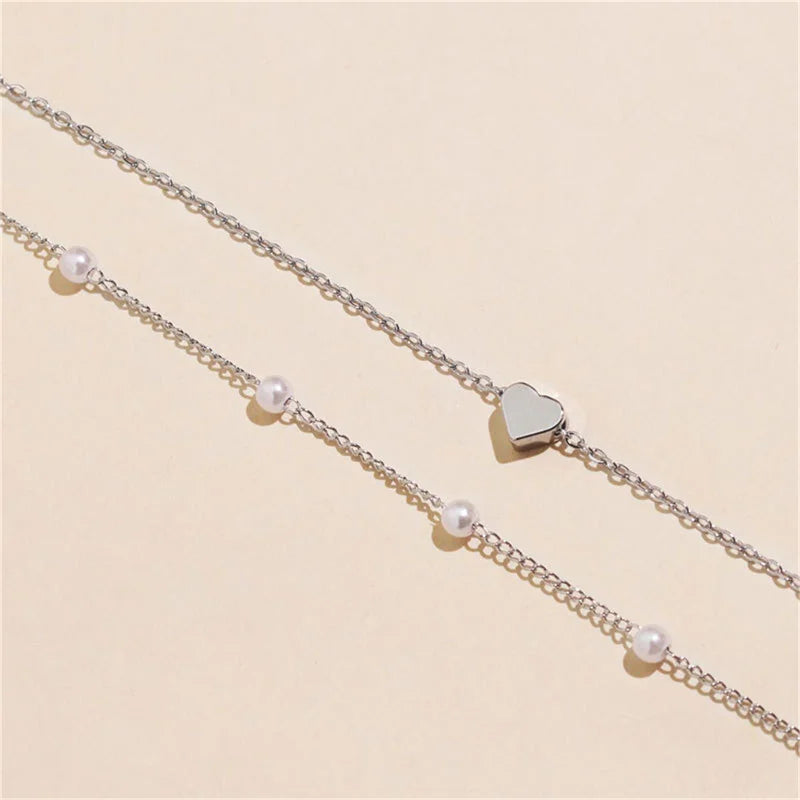 Pearl Choker Double Layer Necklaces